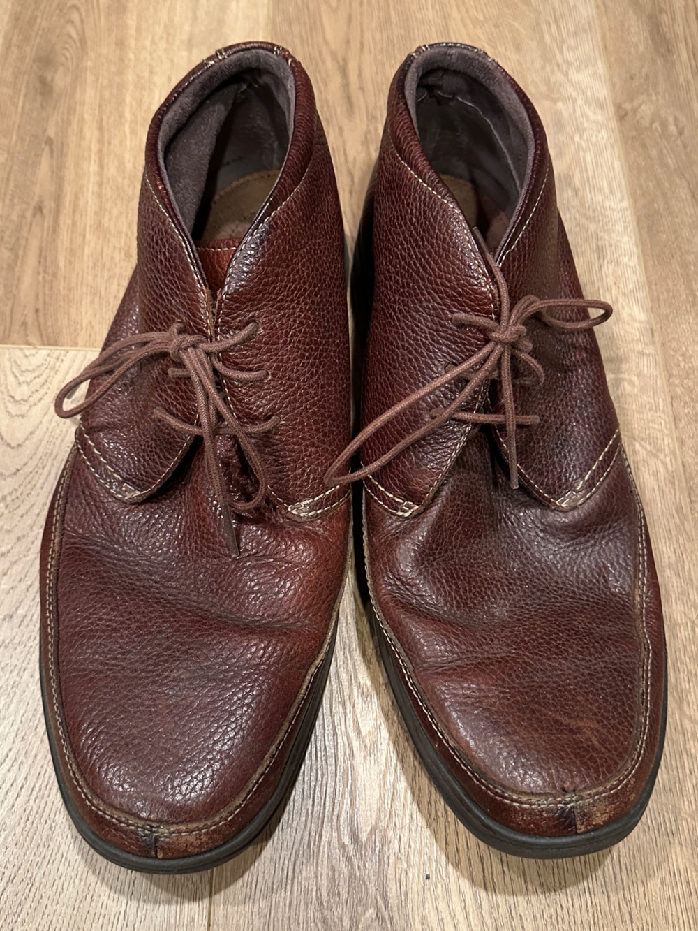 Bostonian Duralite Men's Brown Leather Lace-Up Business Casual Ankle Boot, Sz 11